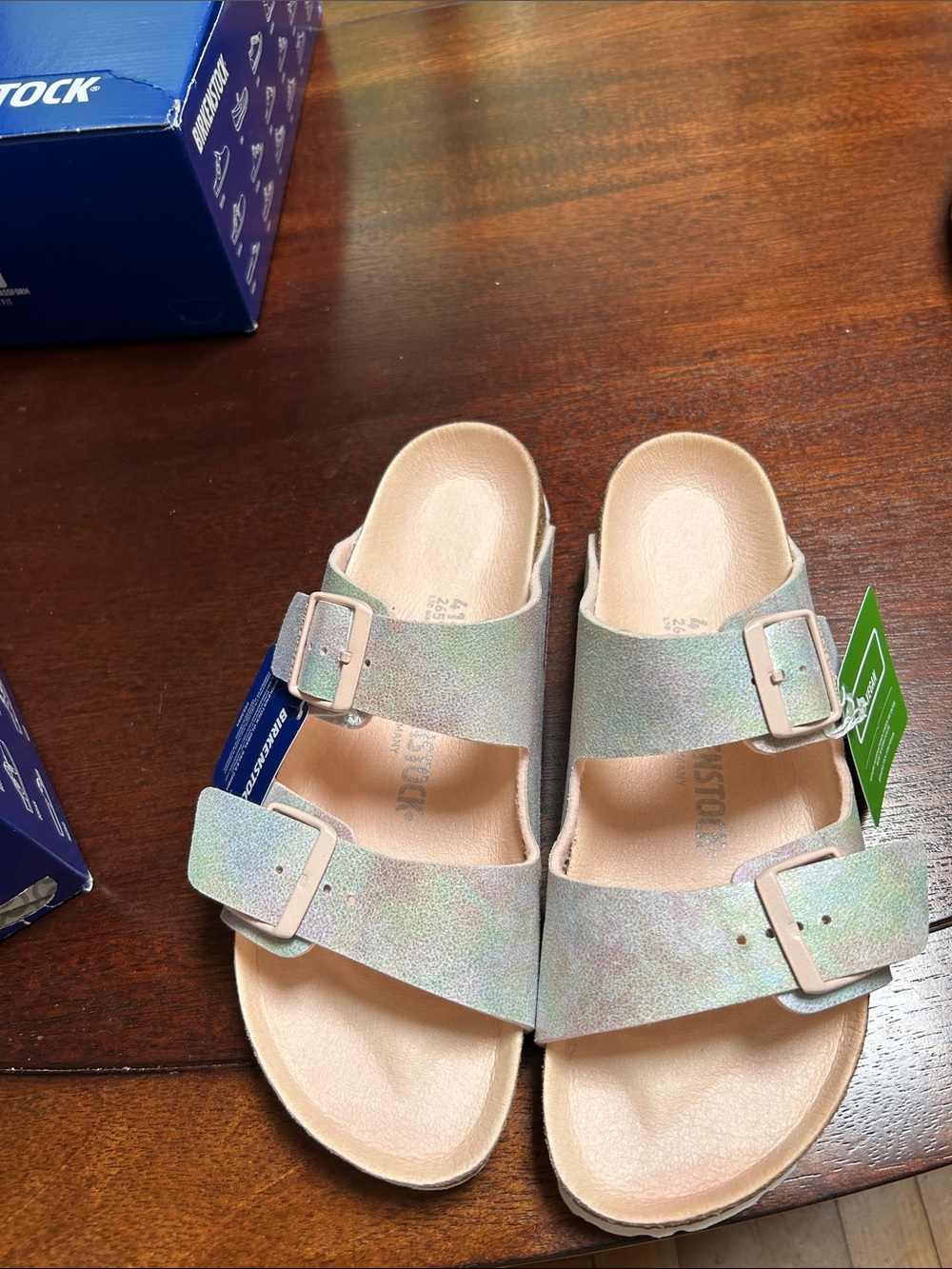 Birkenstock Women's Iridescent Pastel Double-Buckle Sandals